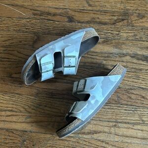 Camo Birkenstock sandals size 39